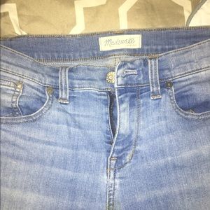 Madewell lightwash skinny jeans