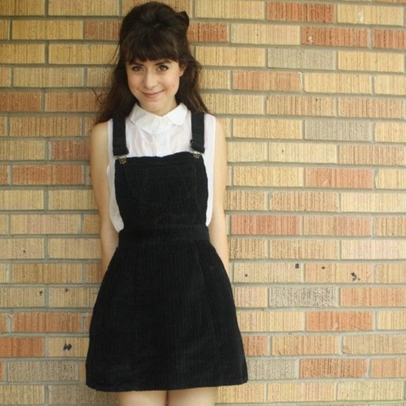 corduroy overalls skirt
