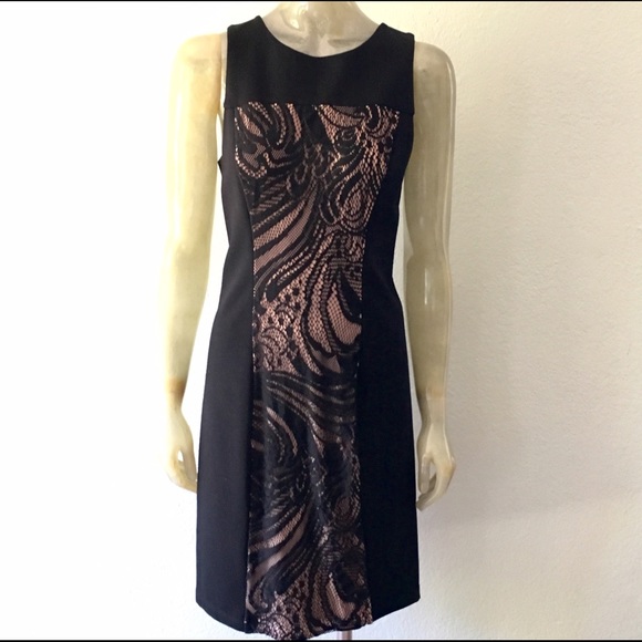 HPβοΈπFinalπBCBG MaxAzria Dress w/Lace Contrast - Picture 3 of 7