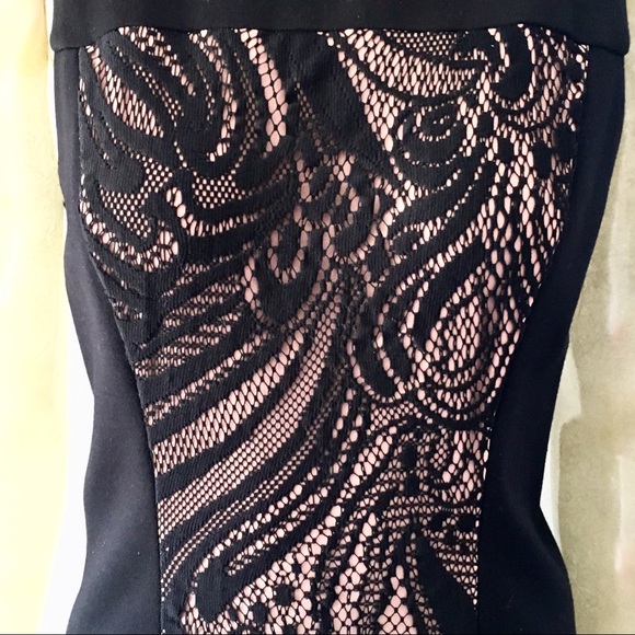HPβοΈπFinalπBCBG MaxAzria Dress w/Lace Contrast - Picture 4 of 7