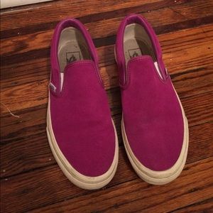 Magenta Suede Vans
