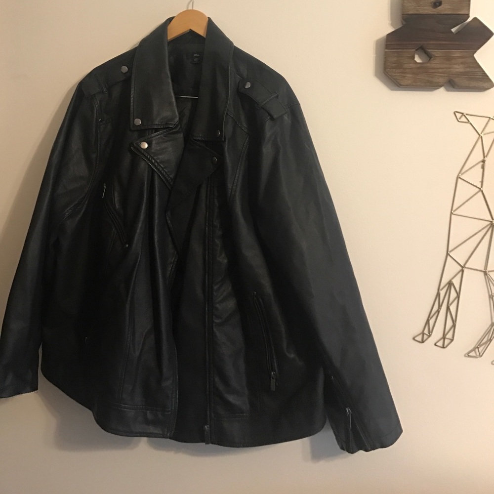 Ellos - faux leather jacket! Great guy!