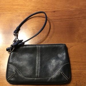 Vintage Coach Black Small Wristlet!