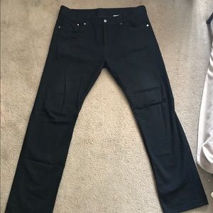 H&m men's black casual pants SIZE 33-32