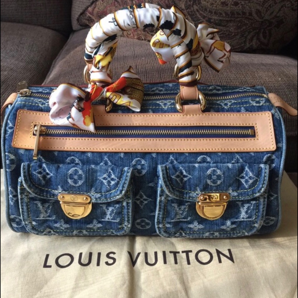 Louis Vuitton monogram denim