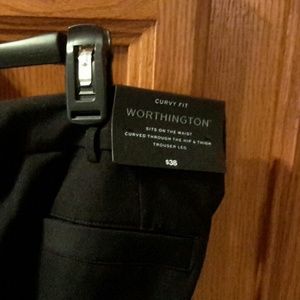 Worthington black curvy fit trouser