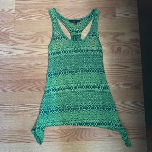 Printed racerback tank.