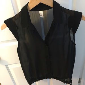 American Apparel Sheer Blouse
