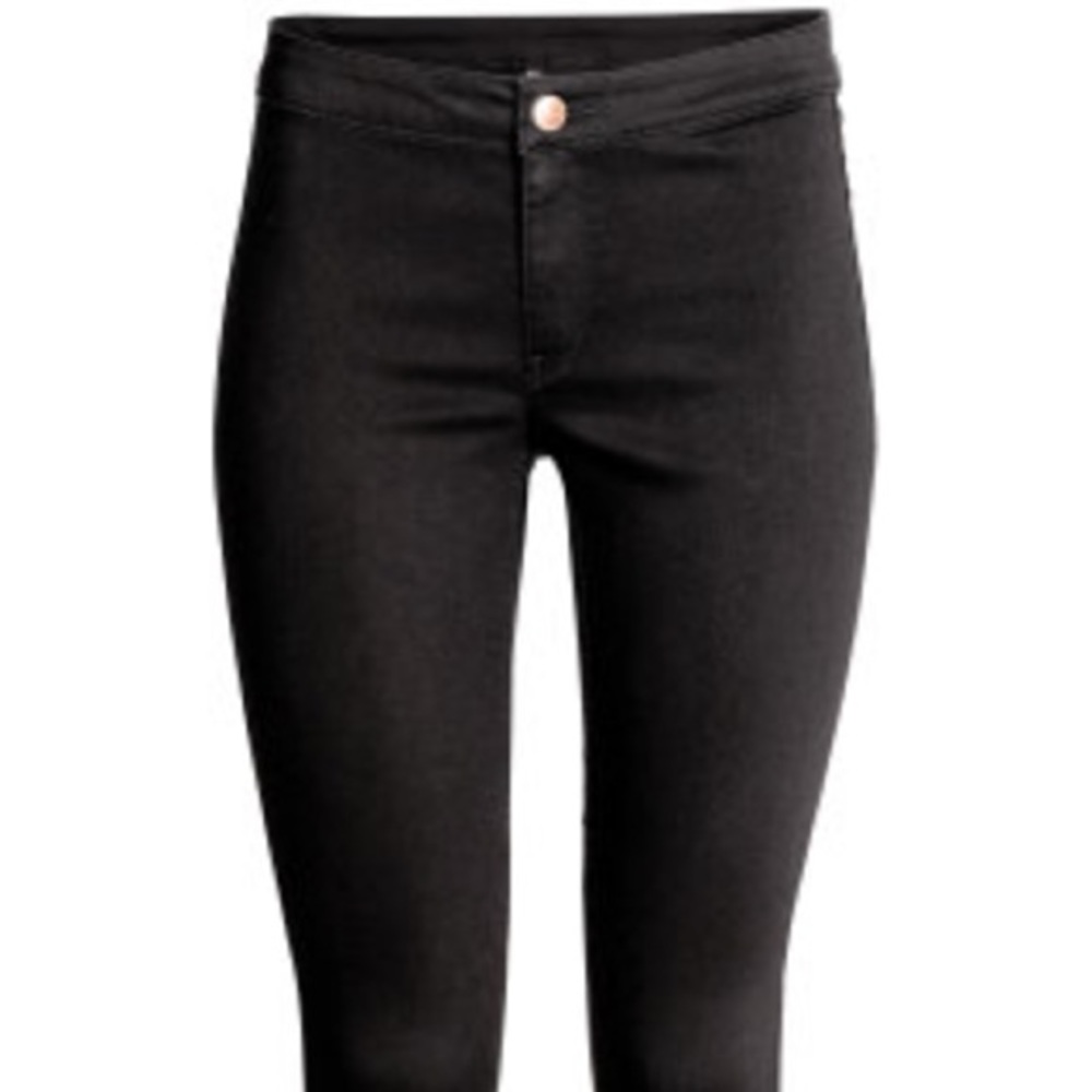 Black H&M Superstretch Jeans, Size 14