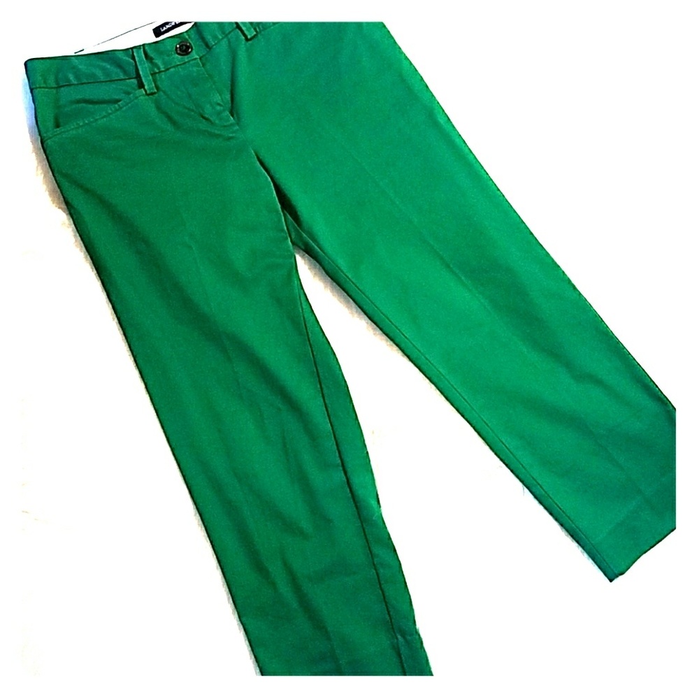 Lands' End Kelly Green Ankle-Length Pants