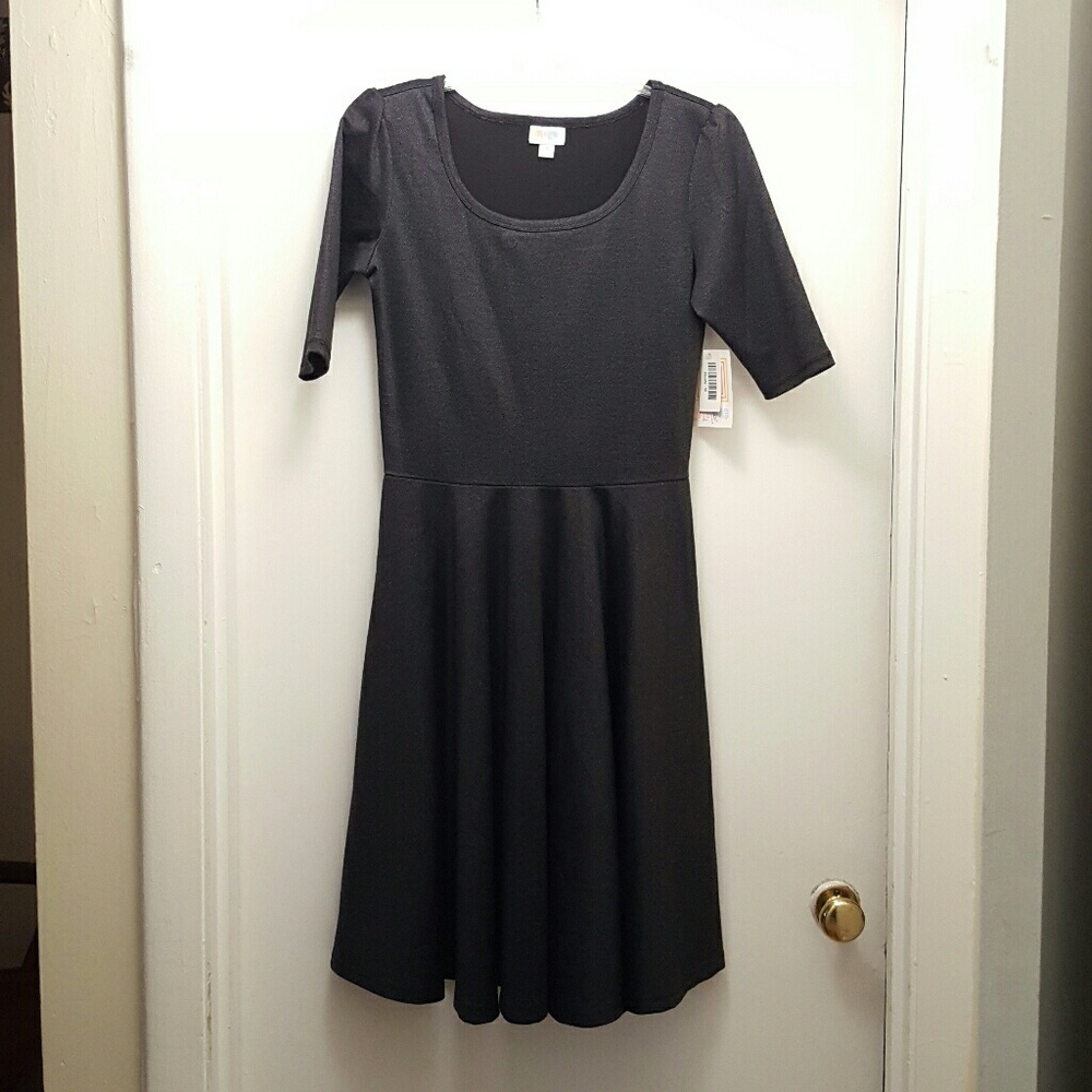 NWT LuLaRoe size medium Nicole dress, charcoal