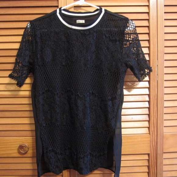 lace sheer t-shirt - Picture 5 of 5