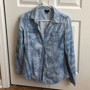 Button up jean top