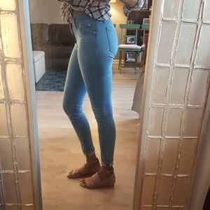 Rag & Bone light blue skinny high waisted jeans 28