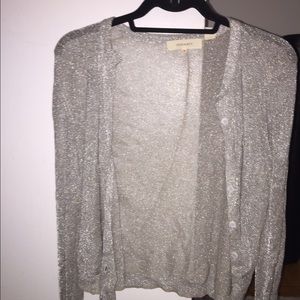 Inhabit cardigan sz medium silver sparkly Inhabit cardigan sz medium silver sparkly