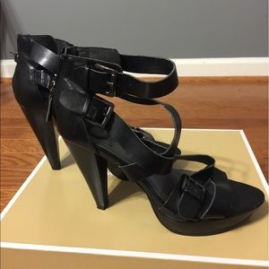Black strappy sandals