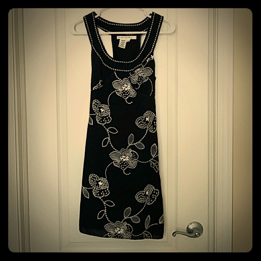 Floral embroidered dress