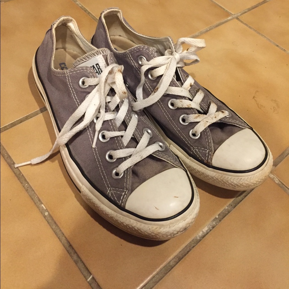 Grey converse men's 6 women's 8