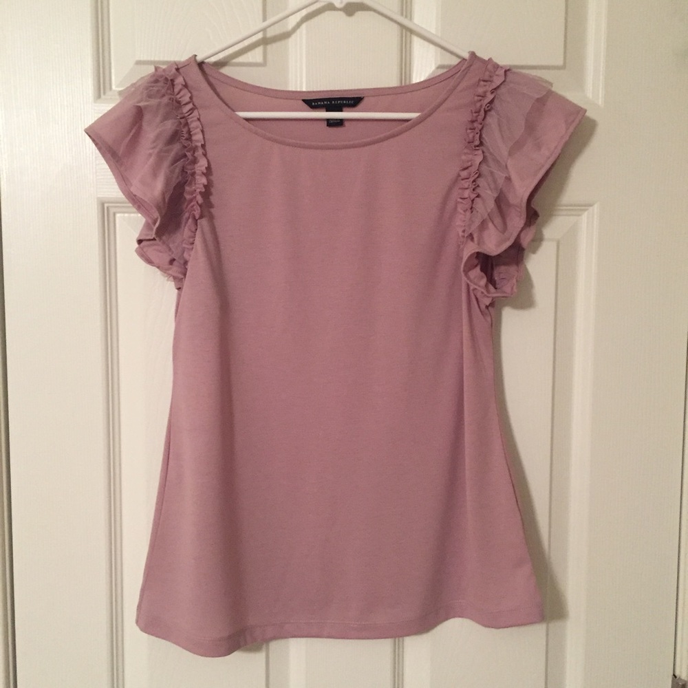 Banana Republic Ruffle Sleeve Top
