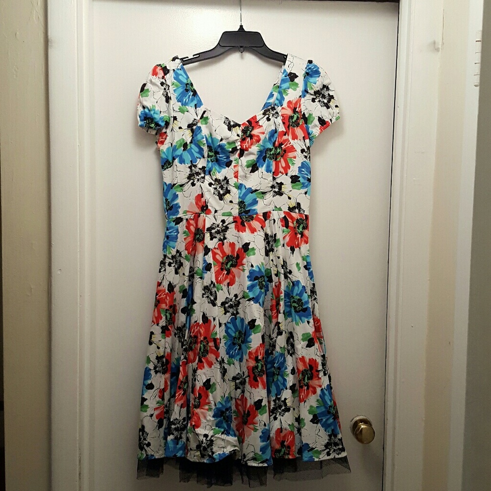 FINAL! Hearts and Roses London large floral dress