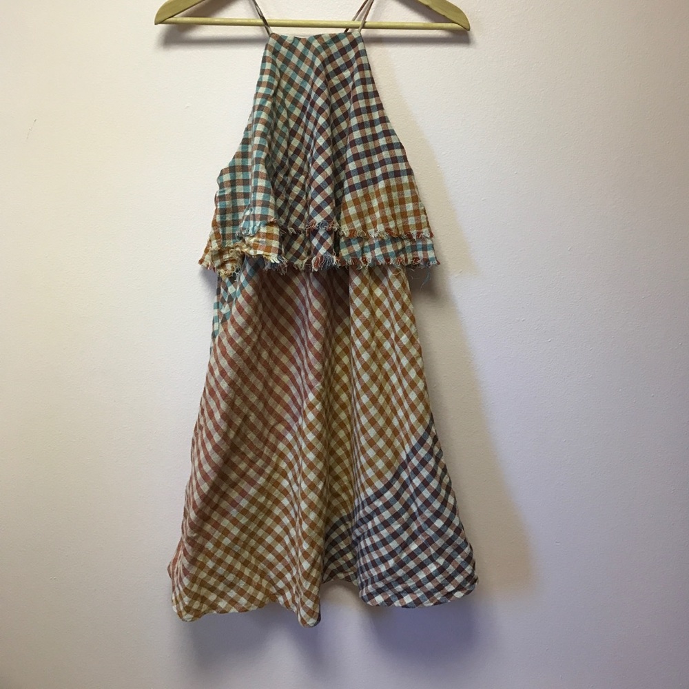 Zara Plaid Print Trafaluc Collection Dress