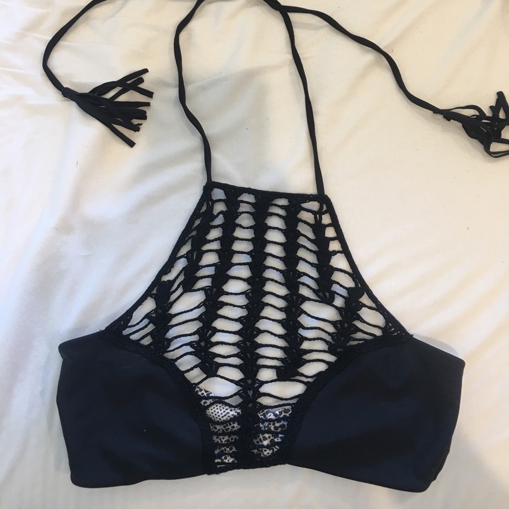 Reversible Acacia Halter Bikini Top