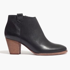 Madewell Billie Boot in Black Leather - Size 9