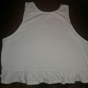 White crop top
