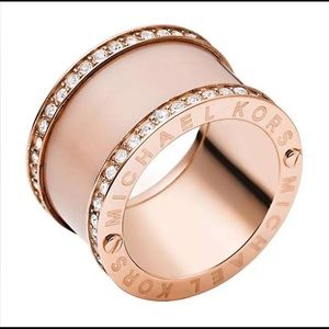 Brand New Michael Kors Ladies' PVD Rose Ring