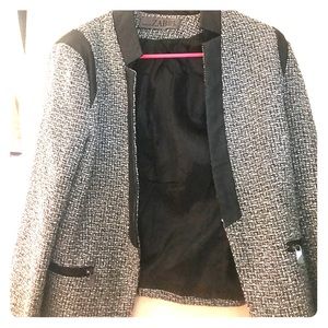 adorably professional black and white blazer