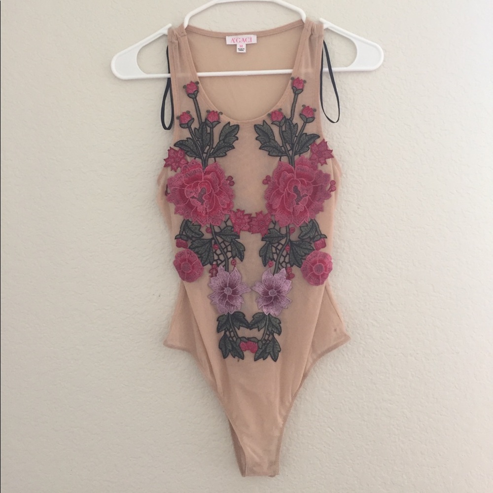 Flower bodysuit