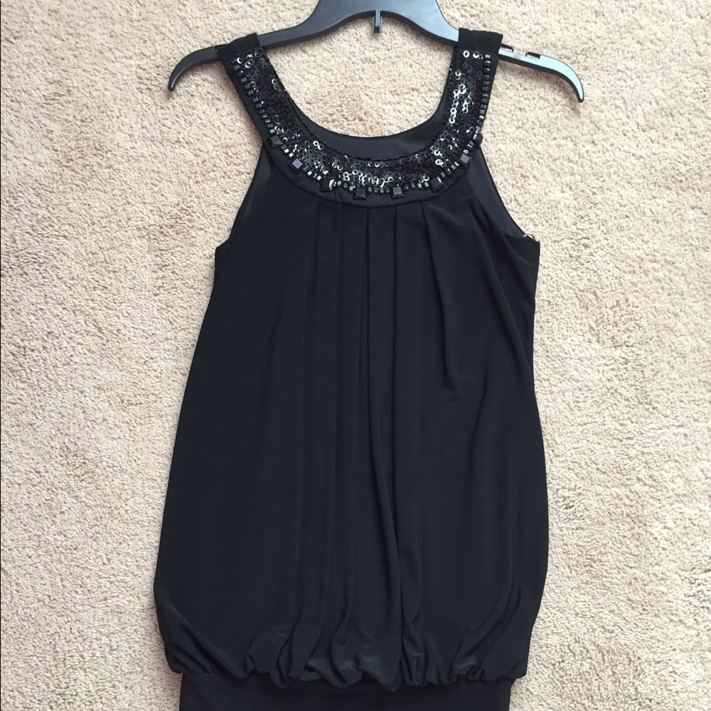 Black casual dress