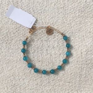 Alex and Ani Turquoise and Gold Bracelet