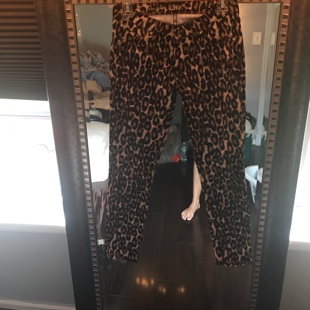 Kate spade cheetah denim