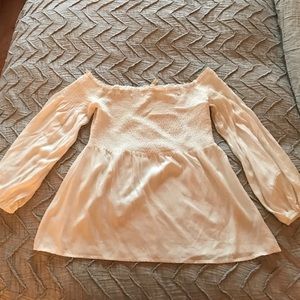 Off the shoulder white blouse from boutique
