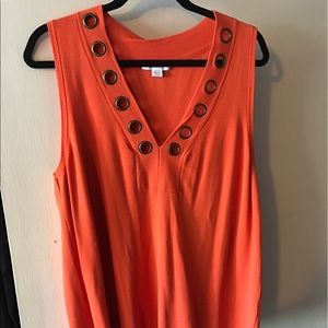 Orange Sleeveless Dressbarn 18/20 top