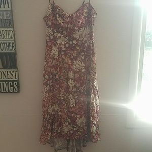 Floral Pink High Low Dress