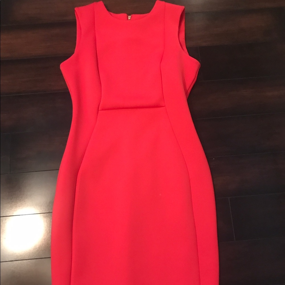 Calvin Klein Coral dress. , polyester and spandex