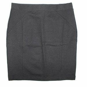 Mario Serrani Italy Bodymagic Knit Skirt, Charcoal
