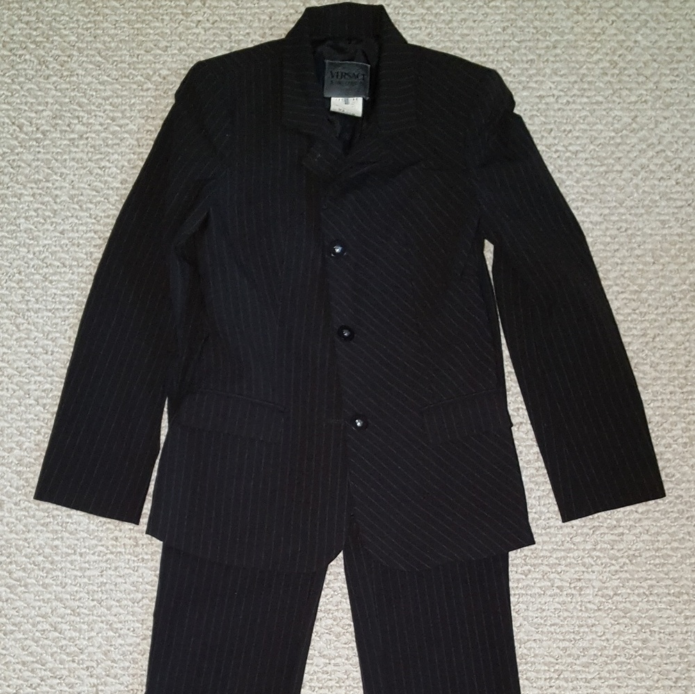 VERSACE JEANS COUTURE Differing Pinstripes! 0-4
