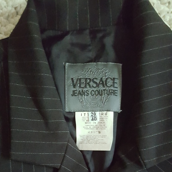 VERSACE JEANS COUTURE Differing Pinstripes! 0-4 - Picture 4 of 8