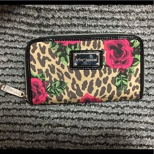 Betsey Johnson Leopard/Roses Wallet