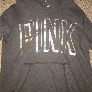 Grey VICTORIA SECRET PINK Pullover hoodie