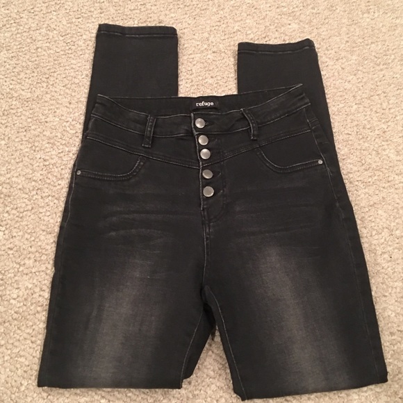 refuge black skinny jeans