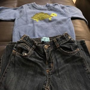 Gymboree Top 18-24 months and Old Navy Jeans 18-24
