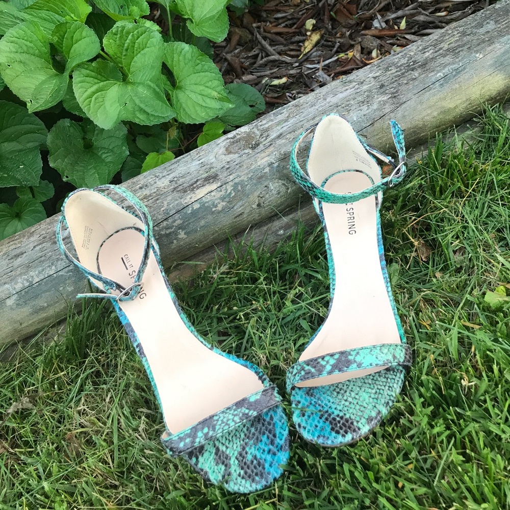 Snake Skin Heels
