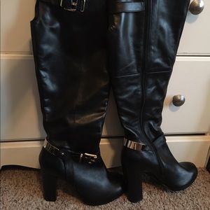 Aldo black Knee high boots