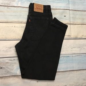 Vintage 512 Black Levi's High Rise Slim Tapered