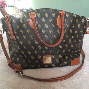 Authentic Dooney & Bourke Greta Signature Satchel