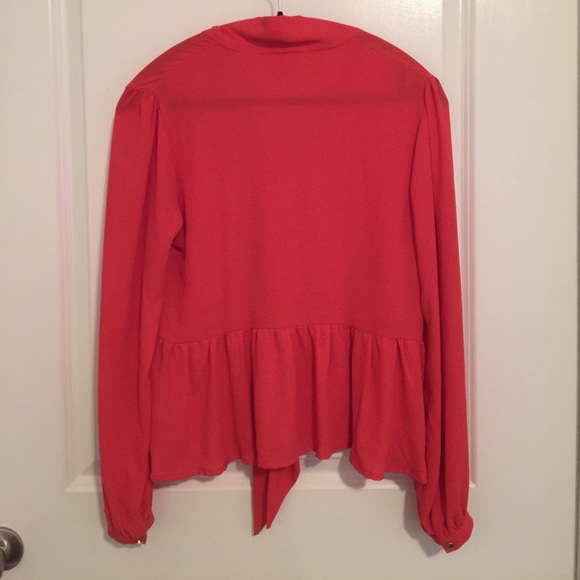 Red orange blouse - Picture 2 of 2